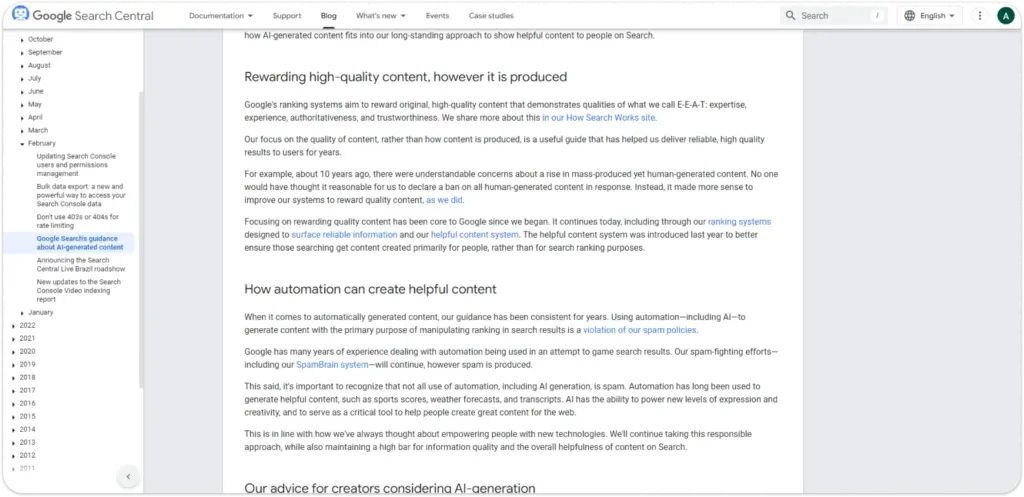 Google Search Console Guidelines Image