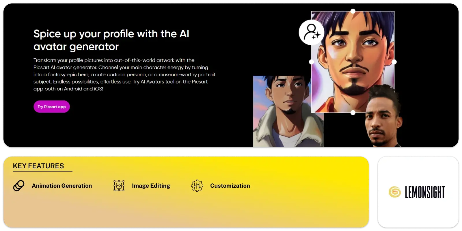 PicsArt AI Avatar Generator Feature Image